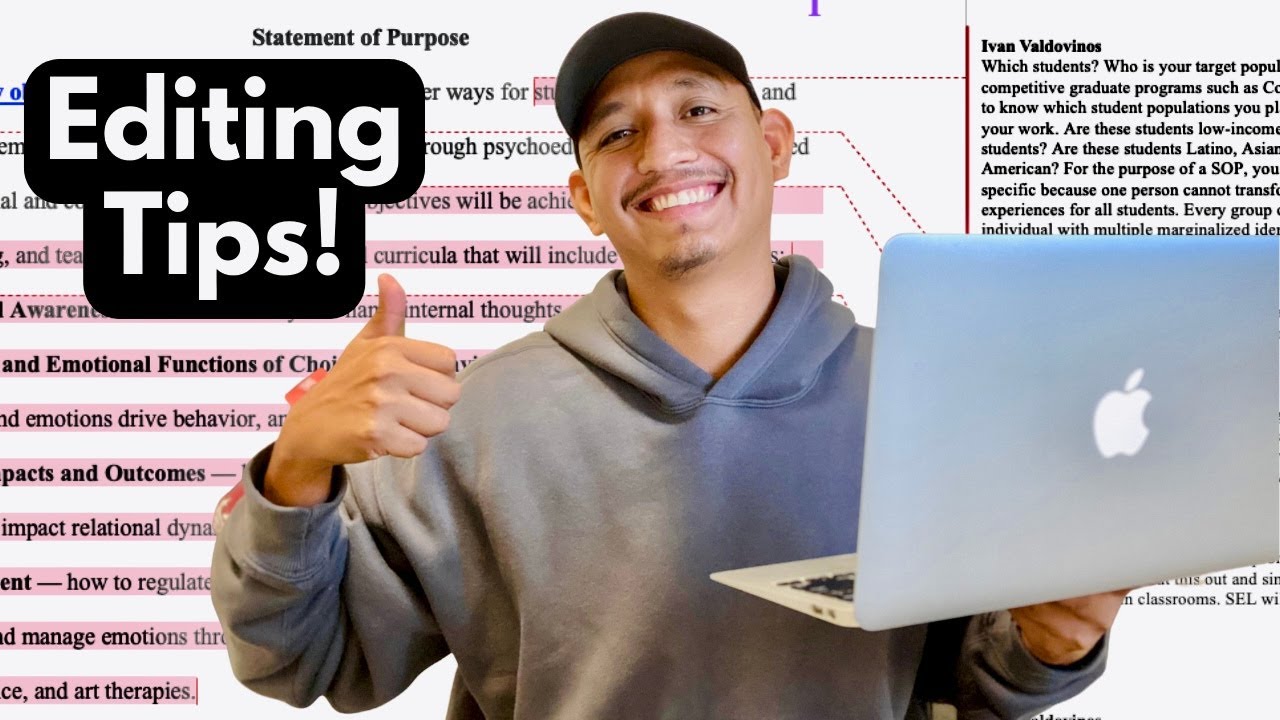 HOW TO EDIT YOUR STATEMENT OF PURPOSE FOR GRADUATE SCHOOL? | Teachers College Columbia University