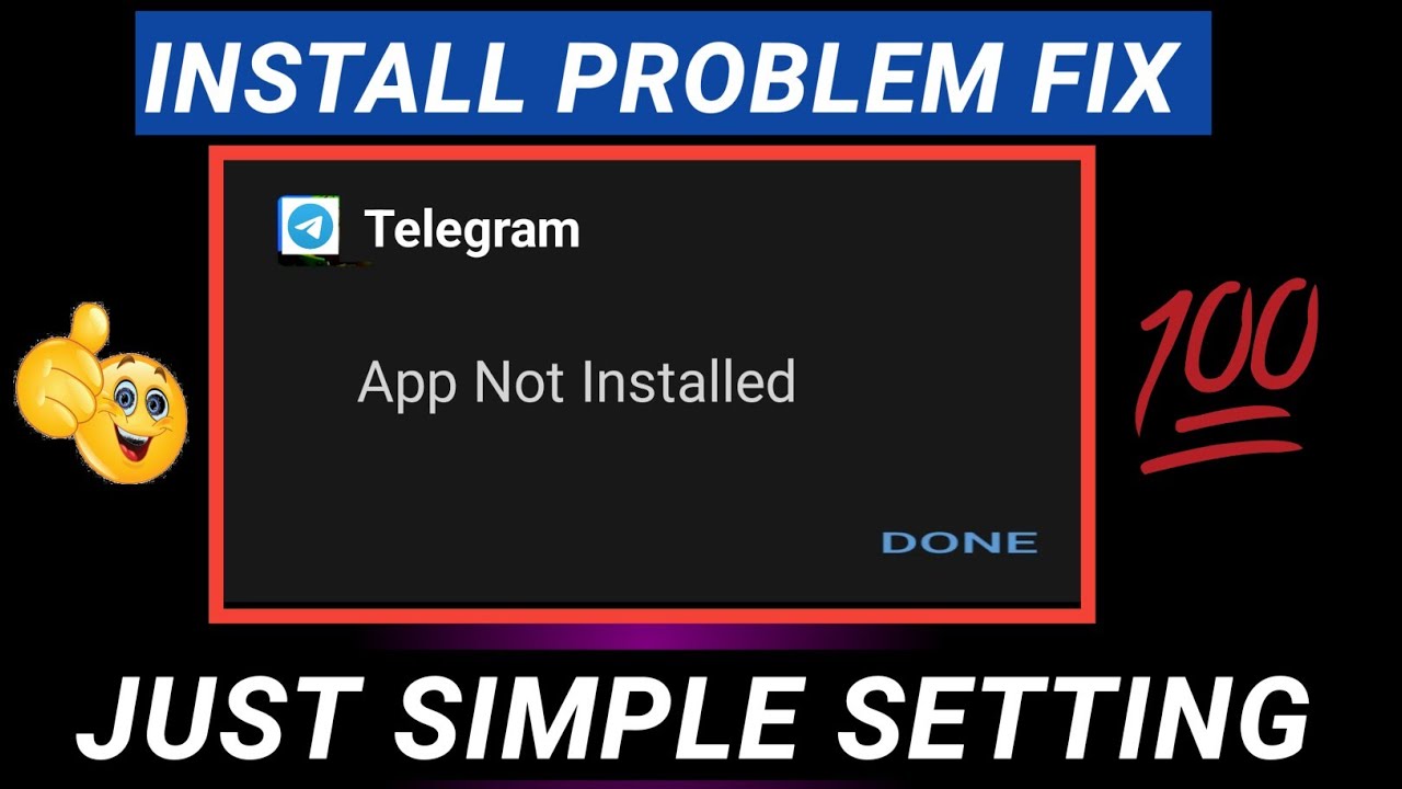 💯Fixed✅ Telegram app not installed problem 2023 | app not installed telegram solution android new