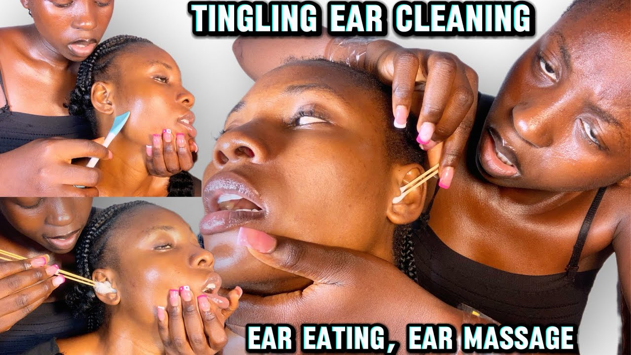 ASMR Intense Spit Paint, Indian Ear Oiling & Cleaning Massage Extreme Ear Tingles & Fast Ear Licking