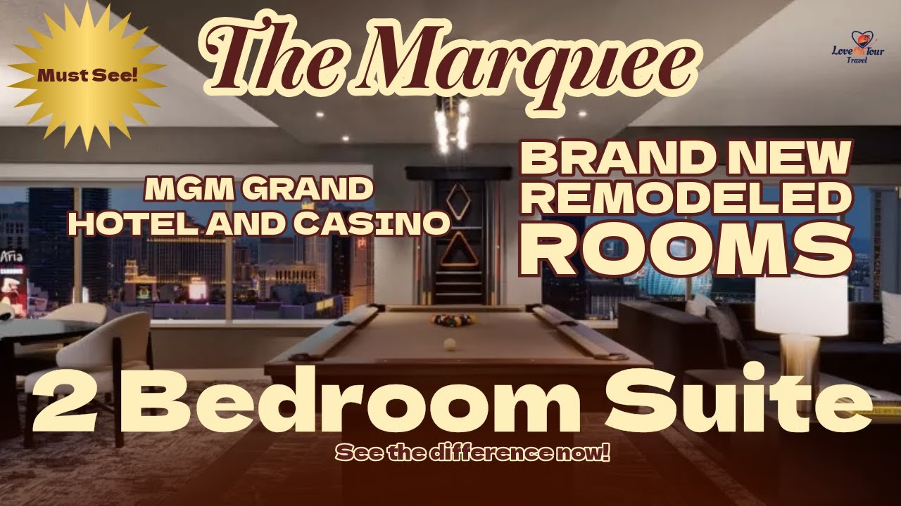 The NEW MGM Grand Marquee Suite - Remodeled & Stunning