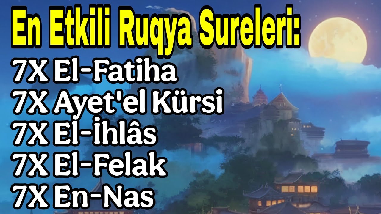 🤲Mucizevi Koruma: Fatiha 7X | Ayet'el Kürsi 7X | İhlâs, Felak, Nas 7X