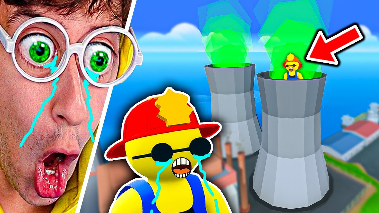 24 HORAS en PLANTA RADIOACTIVA 🧪💀☣️!!! (desastre 🔥) - Wobbly Life Sos Ops #6