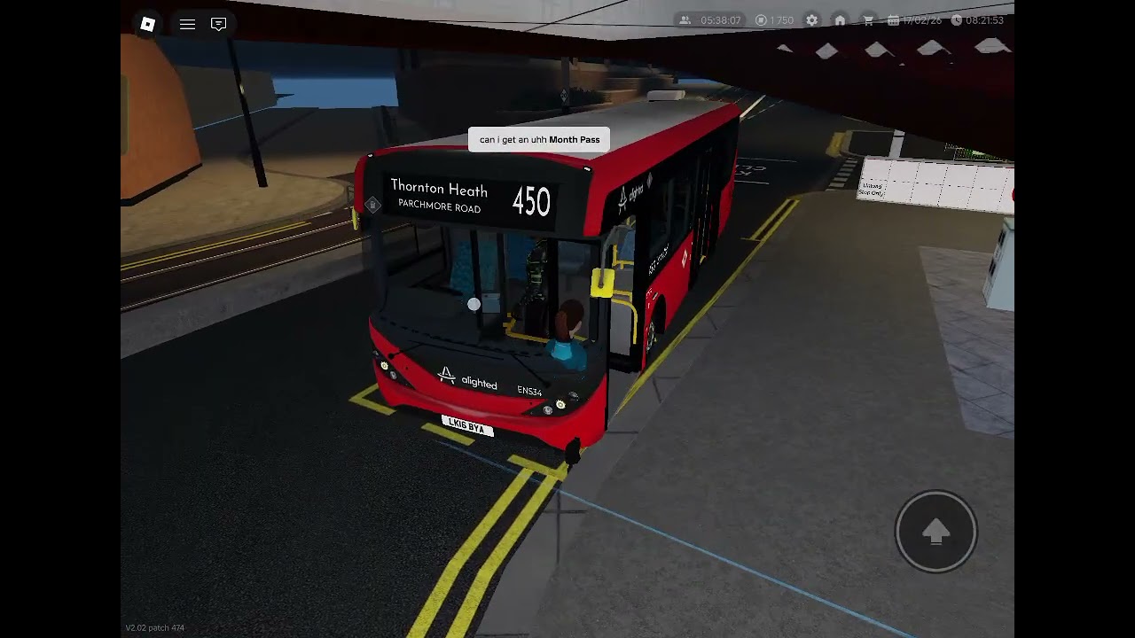 Croydon : London bus simulator : Alexander Dennis Enviro 200 redBUS driving in London. UK bus drive.