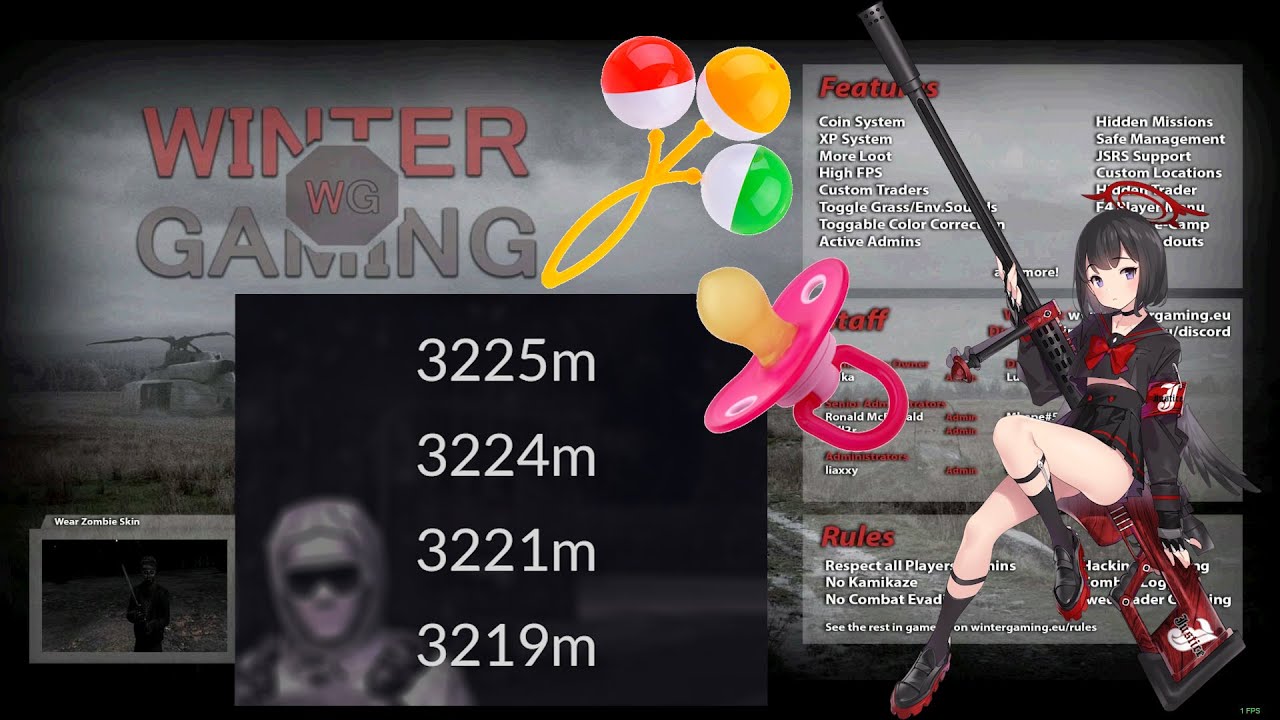 🎶 Anzio 3200m маленький ребёнок с погремушкой DayZ Epoch Winter Gaming