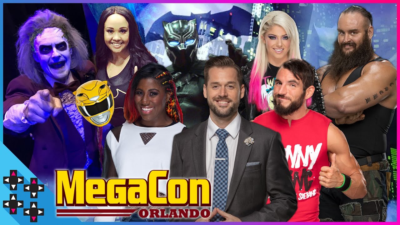ALEXA BLISS & BRAUN STROWMAN NERD-OUT with EMBER MOON, JOHNNY GARGANO & MIKE ROME at MEGACON!