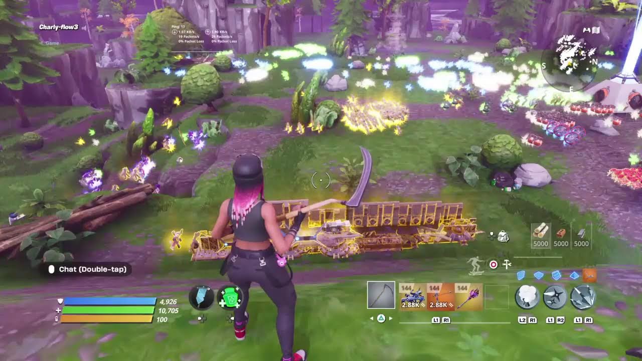 Regalando armas 130 t 144 /regalando trampas y materials no bucle en directo / salvar el mundo