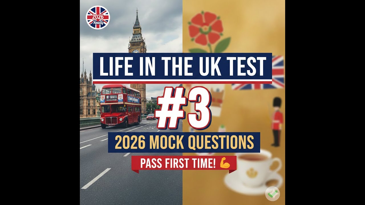 PASSED FIRST TIME! Life in the UK Test 2026 Practice Questions (Set 3)