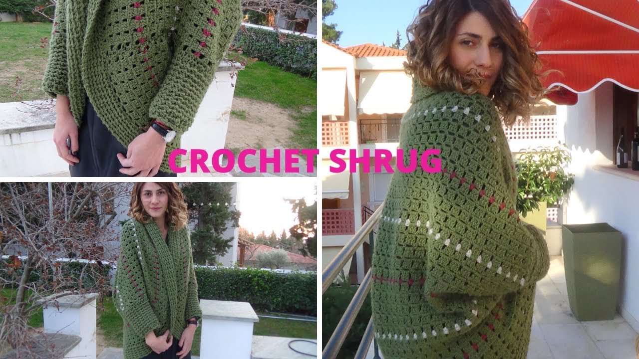 Crochet Olivia Crochet Shrug-Beginner friendly!