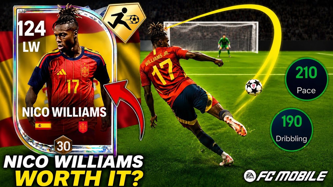 ⚡️EXCHANGE NICO WILLIAMS 119 BEST LW IN FC MOBILE