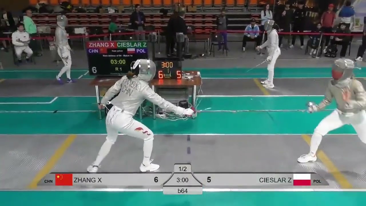 Plovdiv World Cup 2025 SWS - L64 - Zhang Xinyi CHN v Zuzanna Cieslar POL
