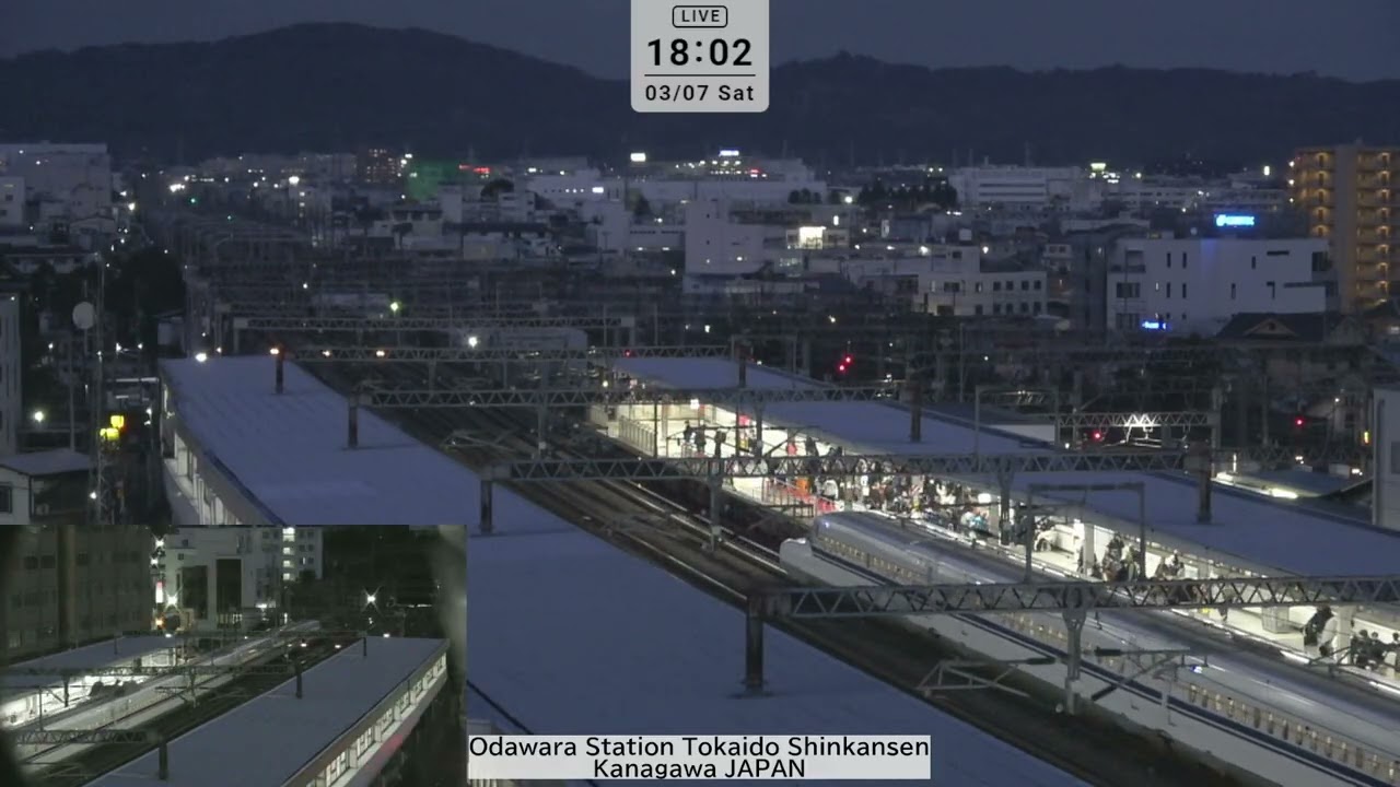 【アーカイブ】2026年03月7日17時～翌1時小田原駅ライブカメラ