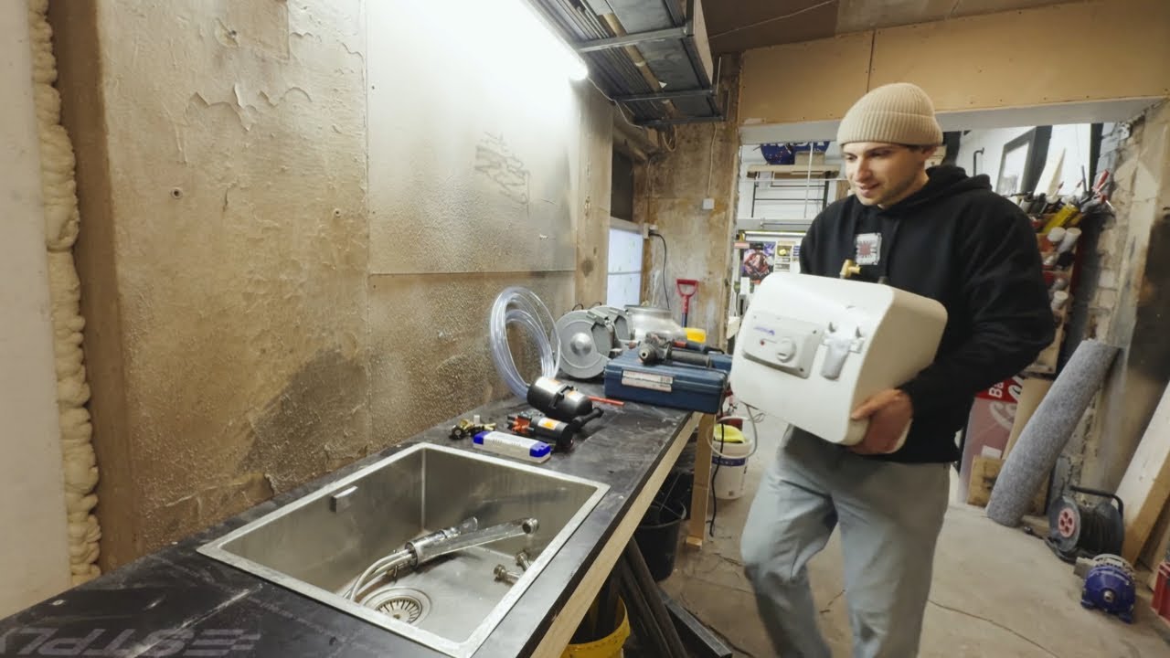 Setting up a sink in my shop
