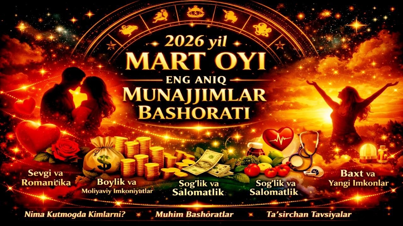 2026 Yil Mart oyi uchun eng aniq Munajjimlar Bashorati