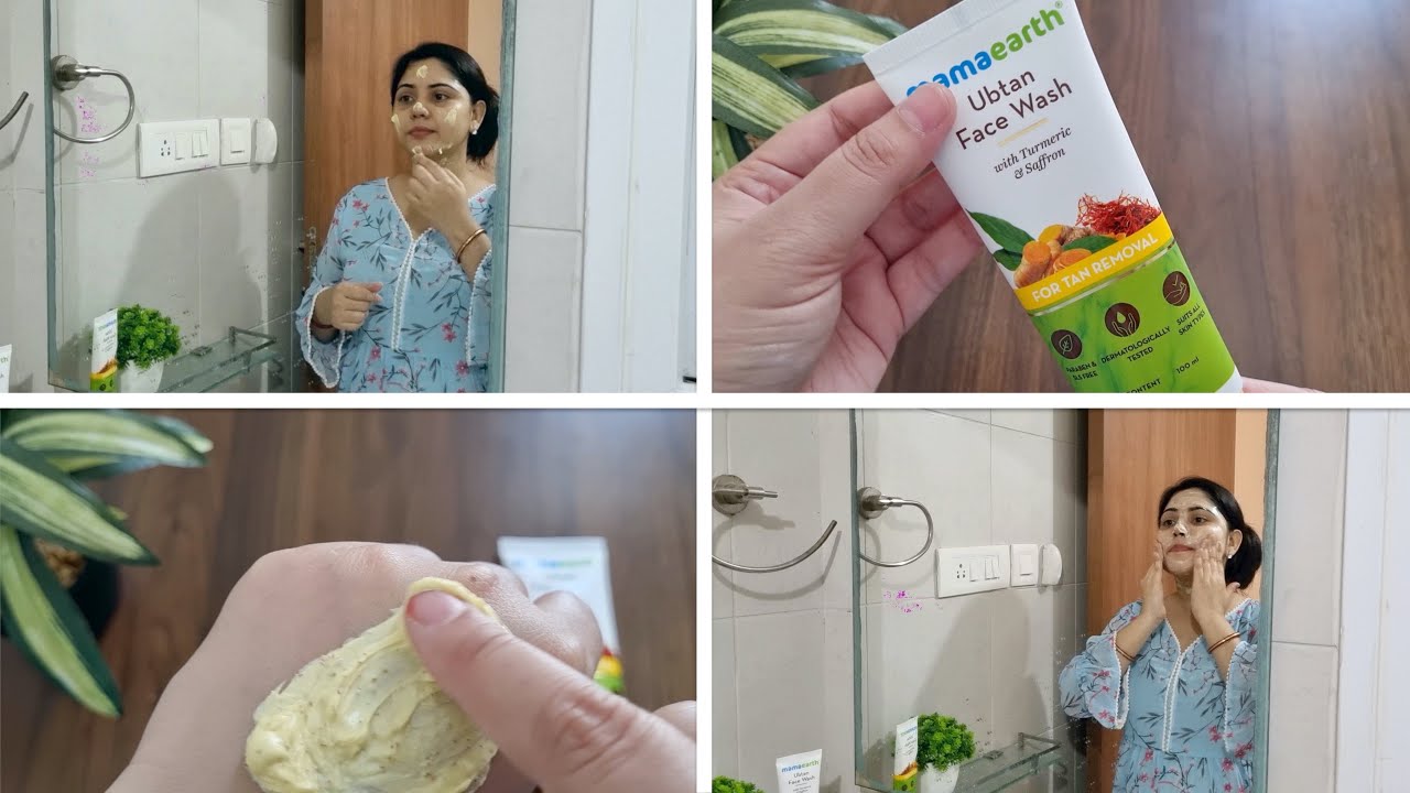 Mamaearth Ubtan Face Wash Review | How to wash your face properly | Face wash tips