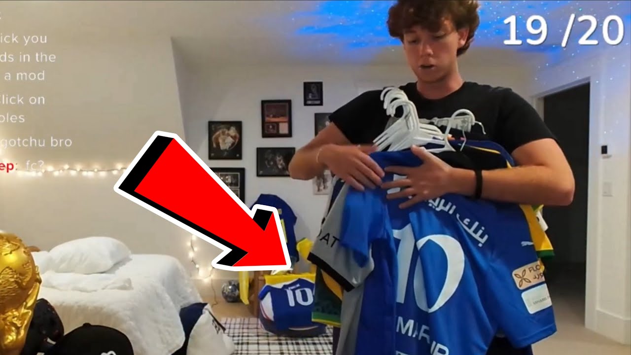 Hi Nicholas Shows His Neymar Jersey Collection