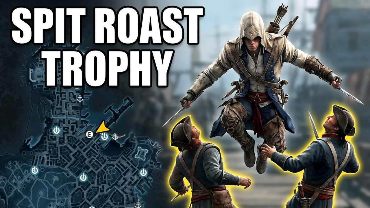 Assassin's Creed III Remastered - Spit Roast Trophy Tutorial 🆙