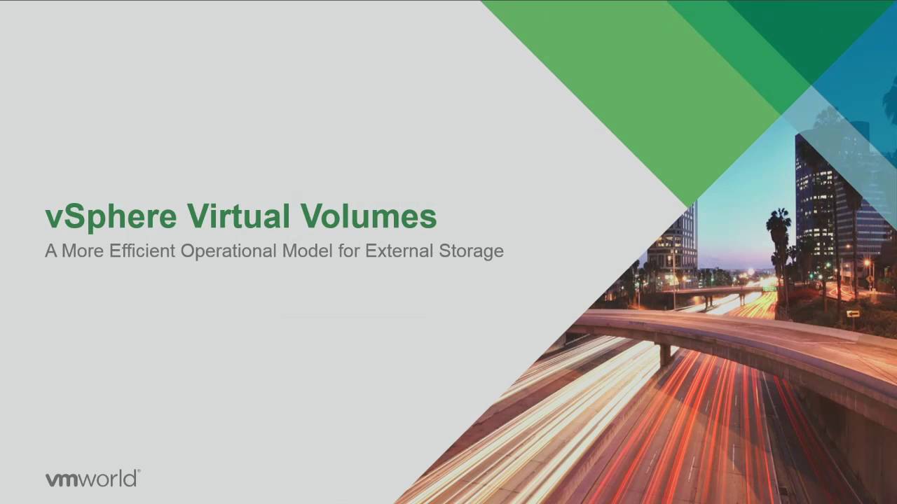 VMworld 2016: STO7645 - Virtual Volumes Technical Deep Dive
