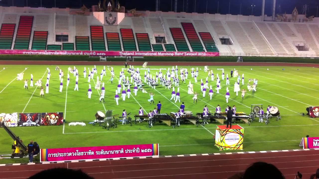 Suranaree marching band 2013 thailand Internationnal (Symphony of angels) 4/04/13