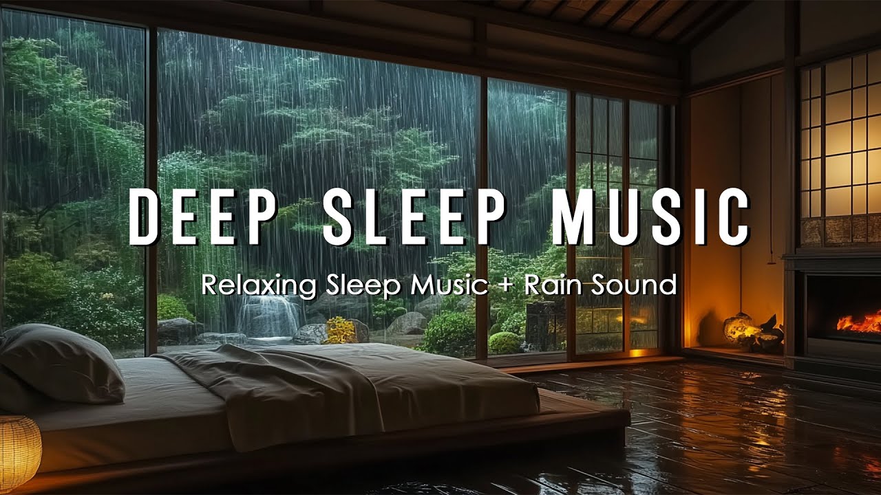 Fall Asleep Instantly | Rain and Piano in a Cozy Attic Ambience