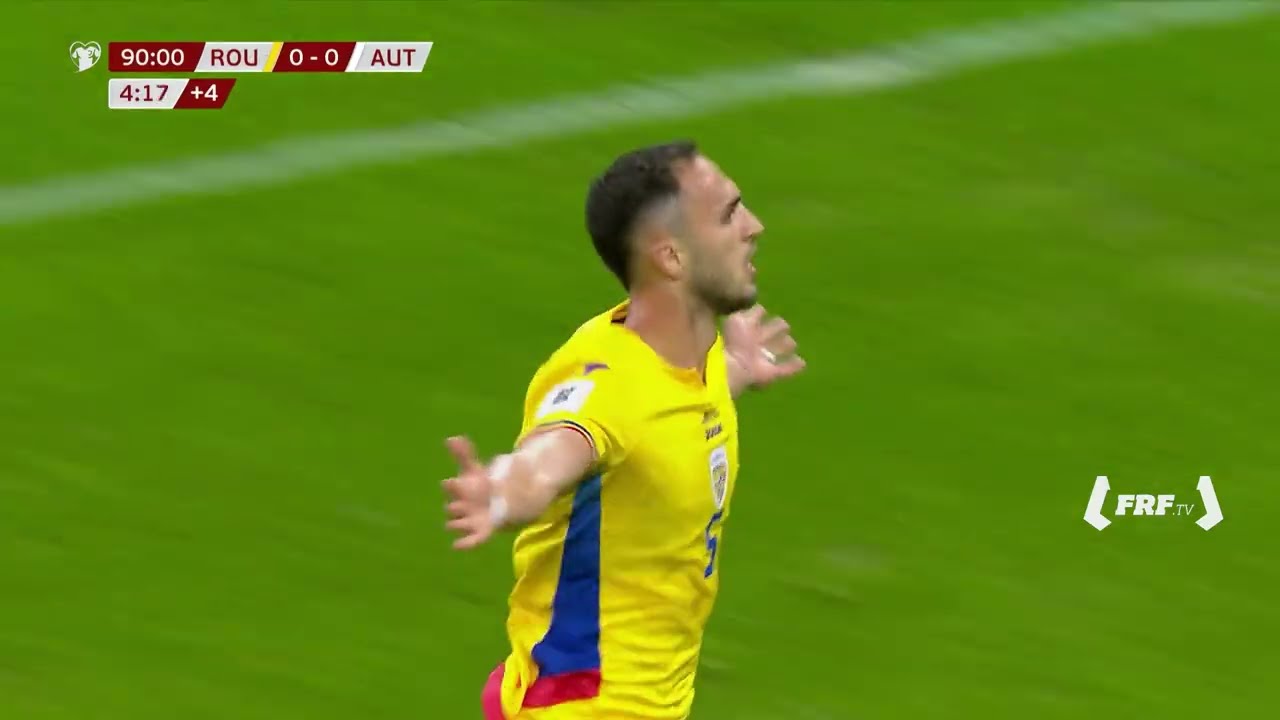 Rezumat: România - Austria 1-0 (preliminarii CM 2026)