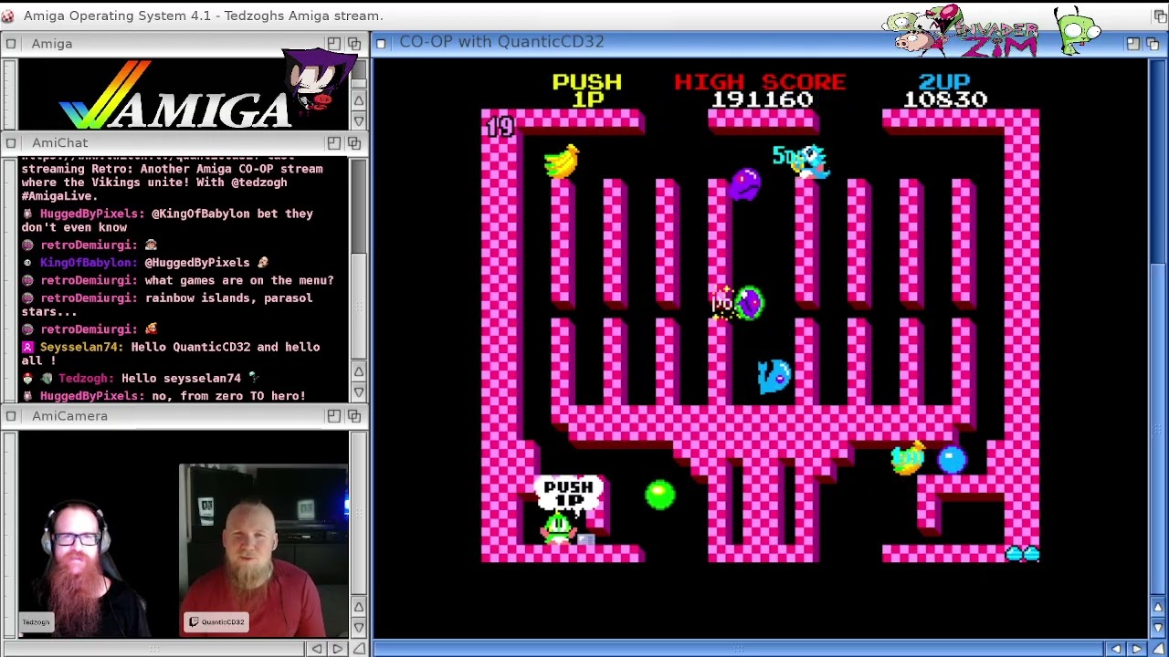 Tiny Bobble (Bubble Bobble) 2p with QuanticCD32. 𝑨𝑴𝑰𝑮𝑨