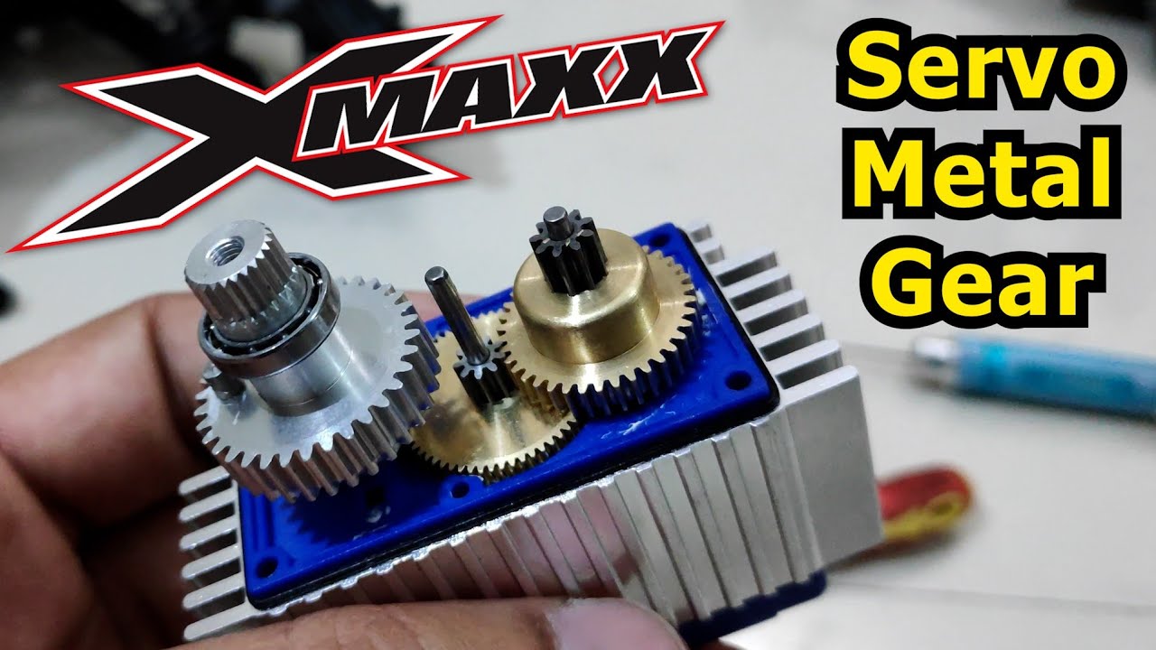 Traxxas X-Maxx Metal Servo Gears + Steel Linkage + Servo Saver Spring Upgrade Installation
