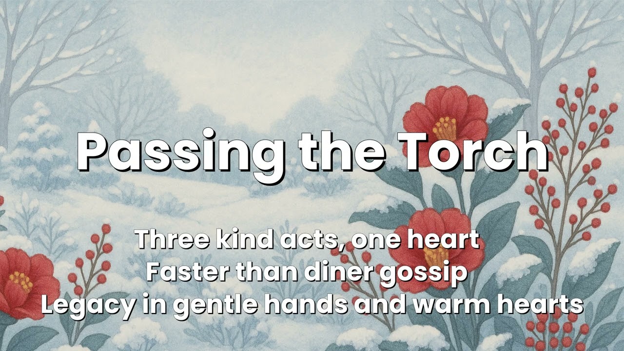 My Grandson’s Essay About Kindness – Part 3 Passing the Torch