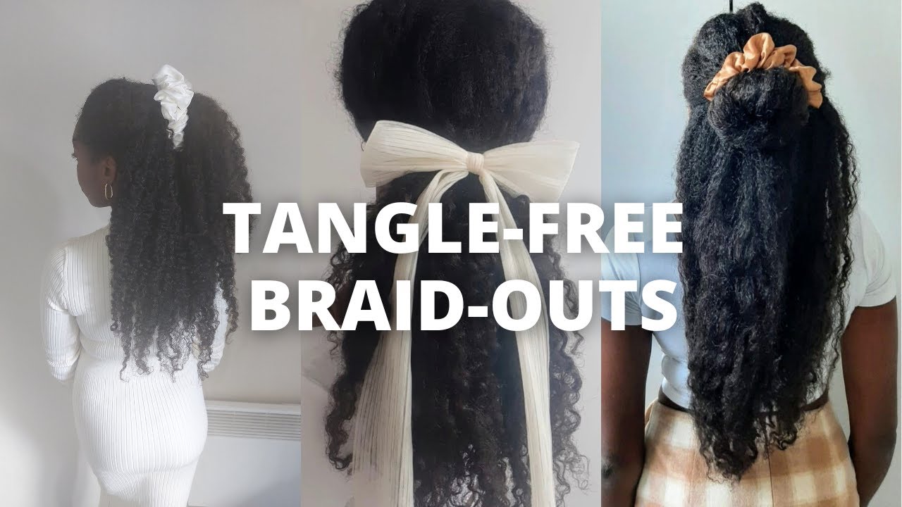 How I Stop My Braid outs From Tangling| 4A/B Natural Hair