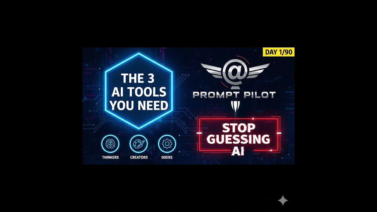 Stop Guessing AI: The 3 Tools You Actually Need
