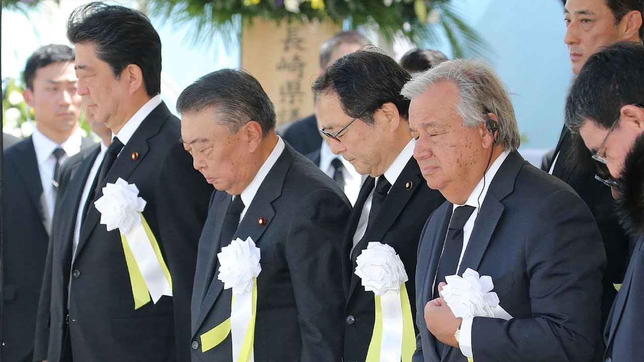 UN chief attends Nagasaki ceremony and appeals for nuclear disarmament