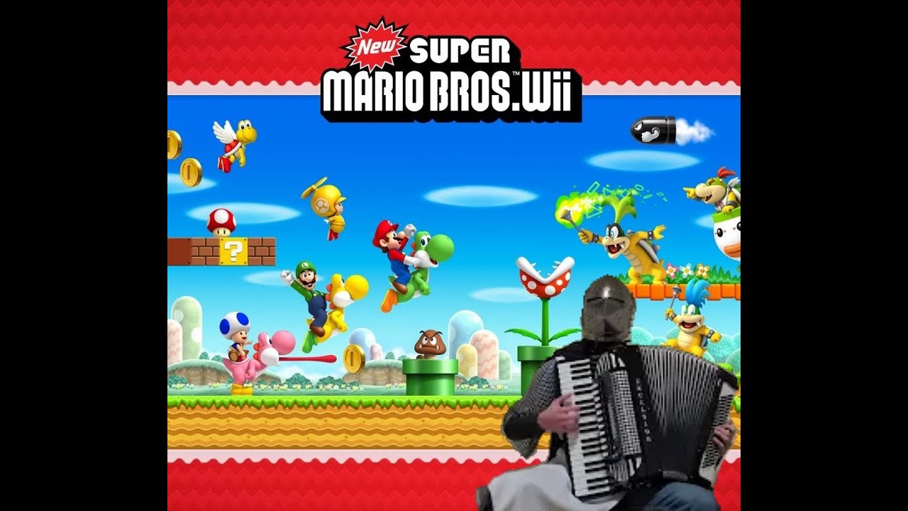 New Super Mario Bros Wii Overworld Theme (Accordion Cover by Lord Job Elliott)