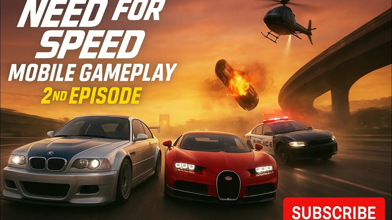 ✅ :Need for Speed Mobile Gameplay | Episode 2 | Extreme Police Chase, Bridge Jump & Car Crash🔥