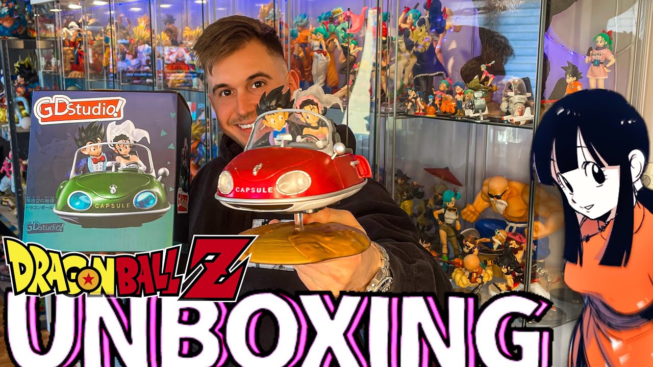 &ldquo;UNBOXING&ldquo; Son Goku & ChiChi Wedding Car Resin Statue + Goku UI & Gogeta figure    / Dragonball Z