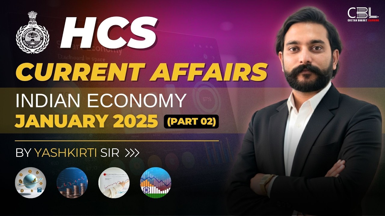 HPSC Haryana HCS 2026 Economy Current Affairs | January 2025 | Part - 02