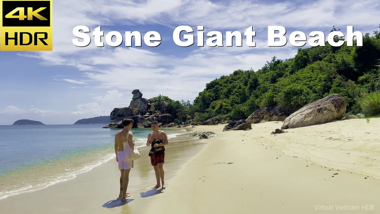 4K HDR | Walking Stone Giant Beach in Cham Island | Best Places In The World - Vietnam 2023
