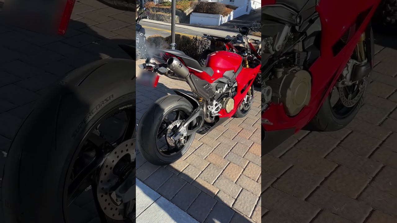 Ducati Panigale V4S 2025 Akrapovic Exhaust 🔥🔥 #shortvideo #viralvideo #shorts #short #subscribe