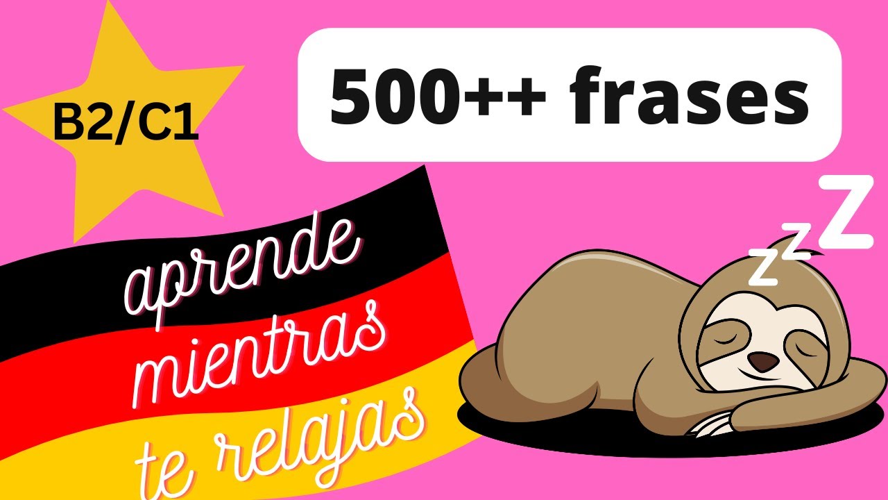 2 HORAS FRASES español → alemán AVANZADO (B2 C1) aprende mientras duermes con texto y música 😴❤️