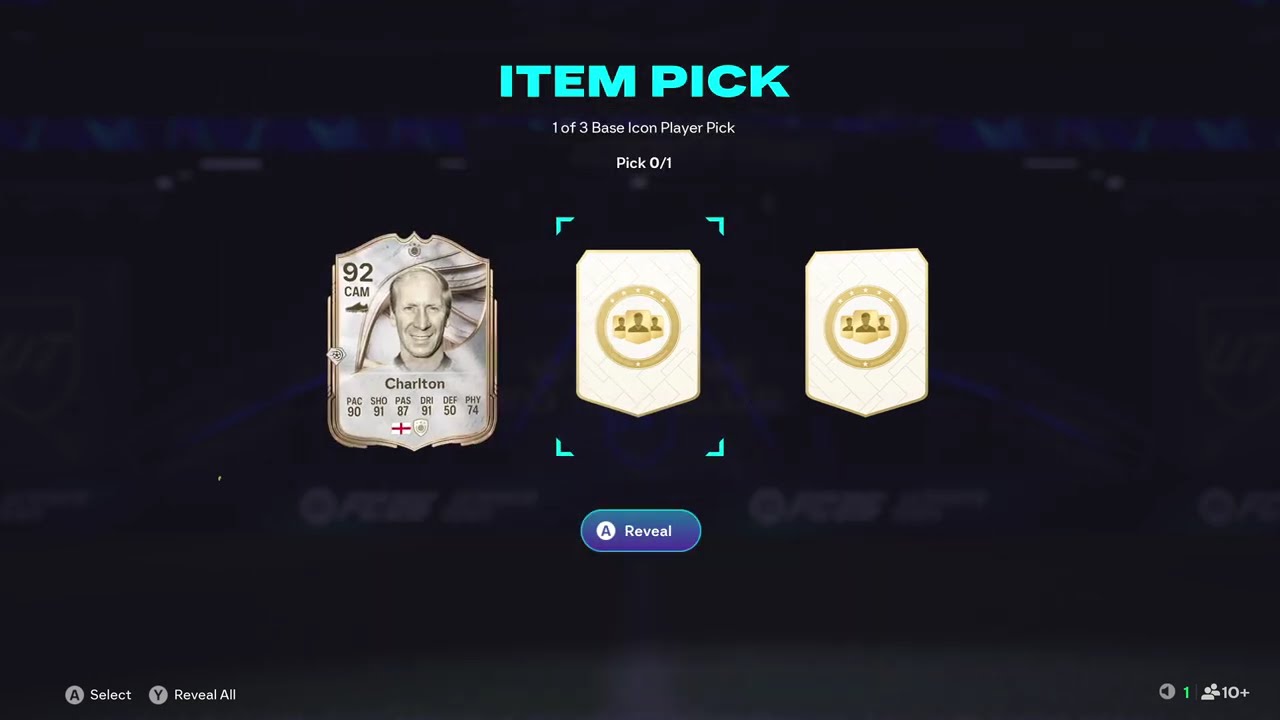 Fc26 1 of 3 base icon player pick (good pull )