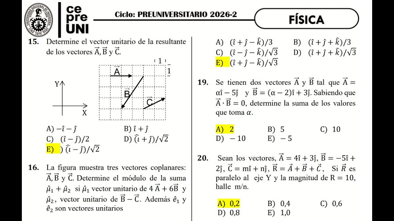 CEPRE 2026 2 VECTORES 1