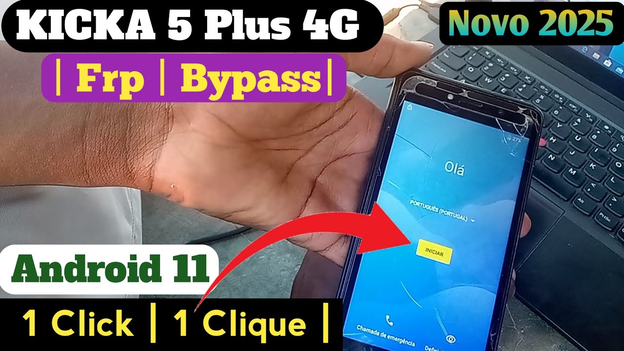 Como remover conta Google Kicka 5 Plus 4G 2025😛
