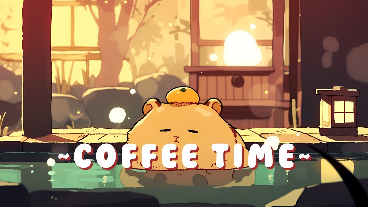 Capybara Beat Station - Study & Chill Music Mix ~ Peaceful Moments ~ 🦫 🌙 📖 | Background Music