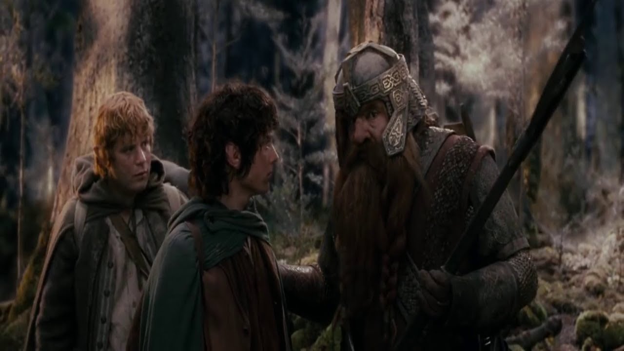 The Fellowship of the Ring enters the forests of L&oacute;rien