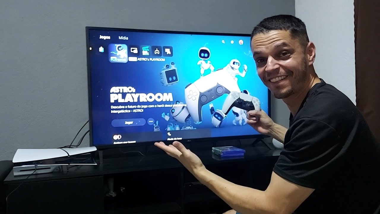UNBOXING PS5 SLIN LIGANDO PELA PRIMEIRA VEZ e INSTALAÇÃO 😱😍