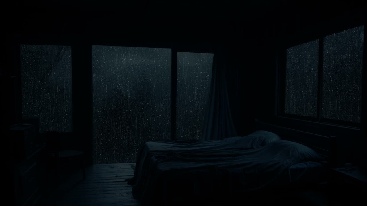 The Sound of Rain Falling at Night | Natural Remedies for Deeper Sleep and Easy Stress Relief