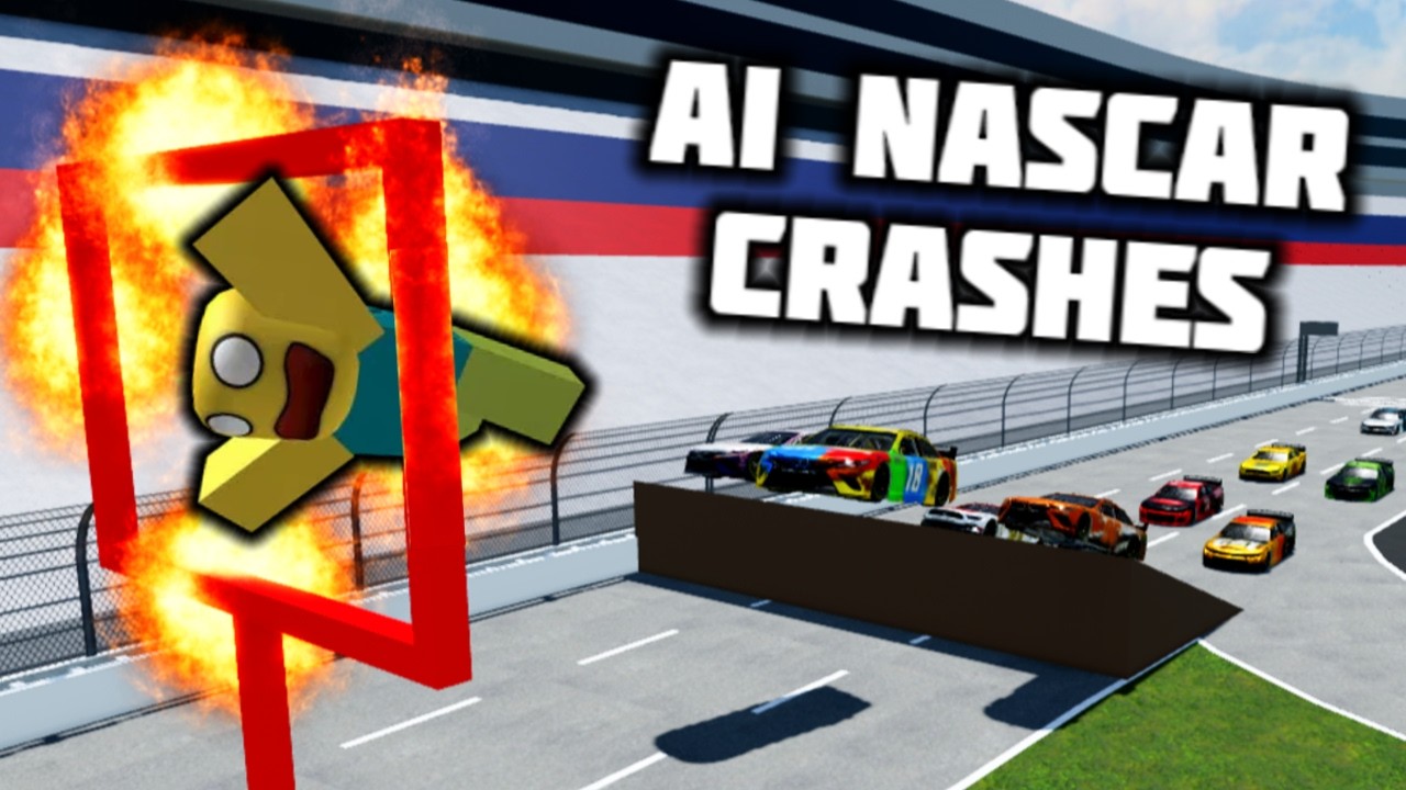 ROBLOX AI NASCAR CRASHES COMPILATION! | Pummu Talladega (Roblox)