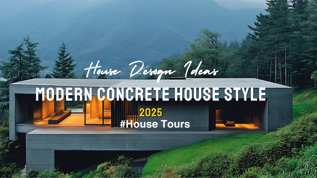 Modern Concrete House Style: The Majestic Architectural Elegance on Steep Mountain Slopes