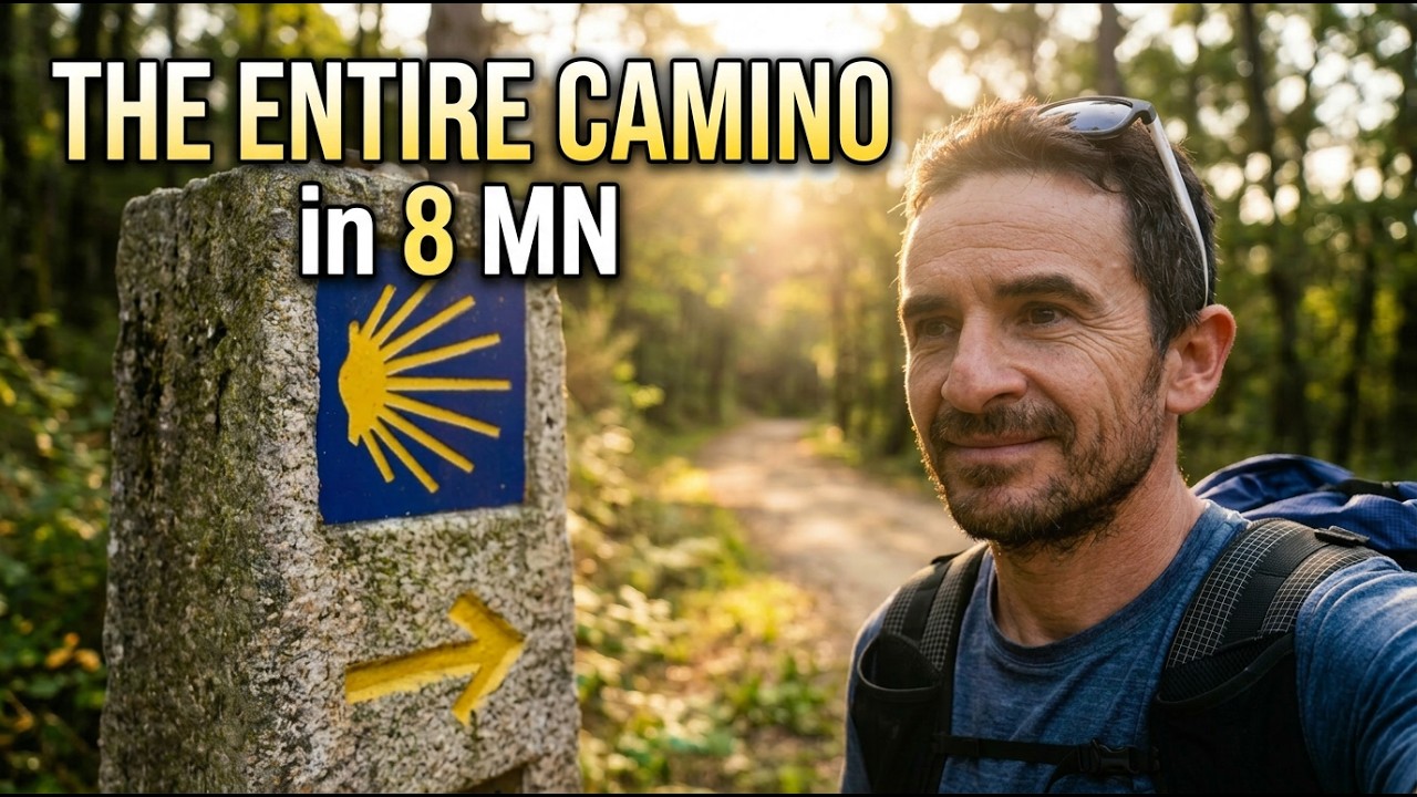 The entire Camino in 8 minutes | Via Podiensis + Camino Francés + Camino Fisterra