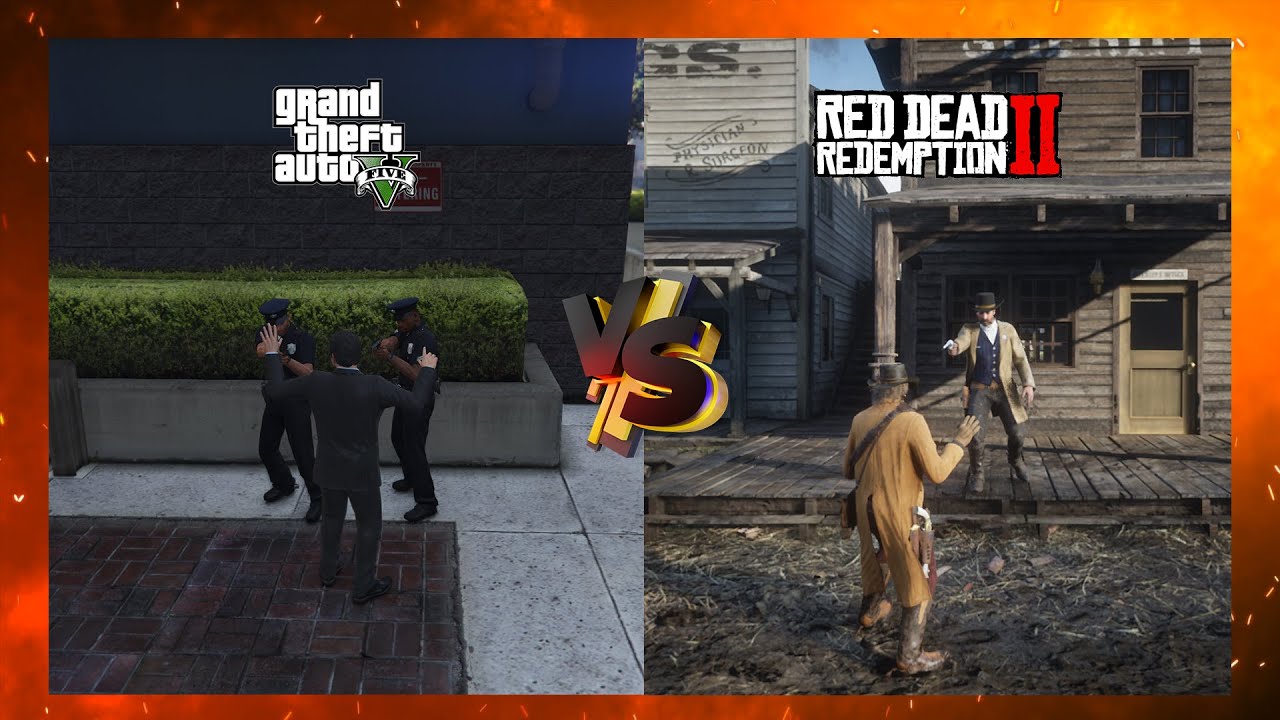 RDR2 vs GTA V NPCs - (Part 2) - which one is the best