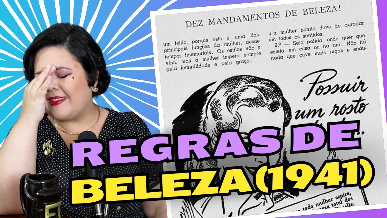 Reagindo às REGRAS DE BELEZA DE 1941 | #historiadamoda #estilovintage