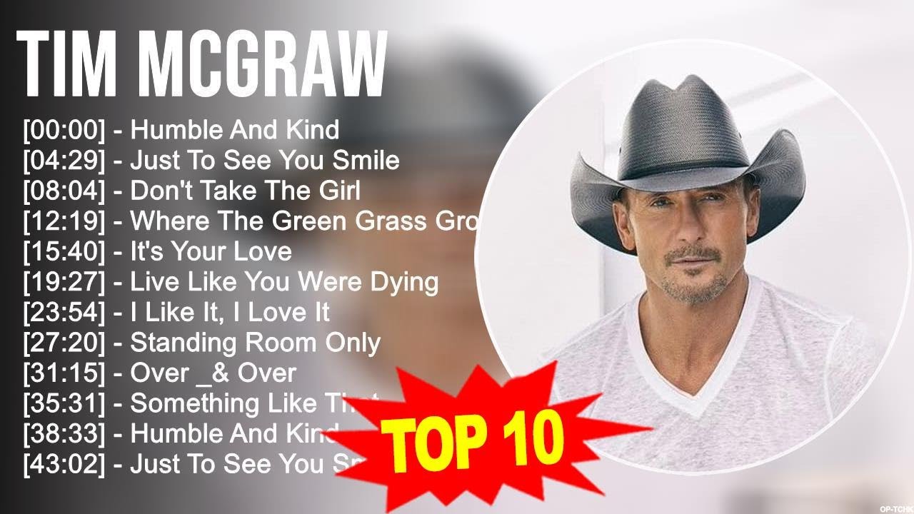 T i m M c G r a w Greatest Hits 🍃 80s 90s Country Music 🍃 200 Artists of All Time